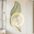 FALCONBRIDGE ACRYLIC FEATHER ARTISTIC TIMEPIECE WITH REMOTE CONTROLLED ILLUMINATION