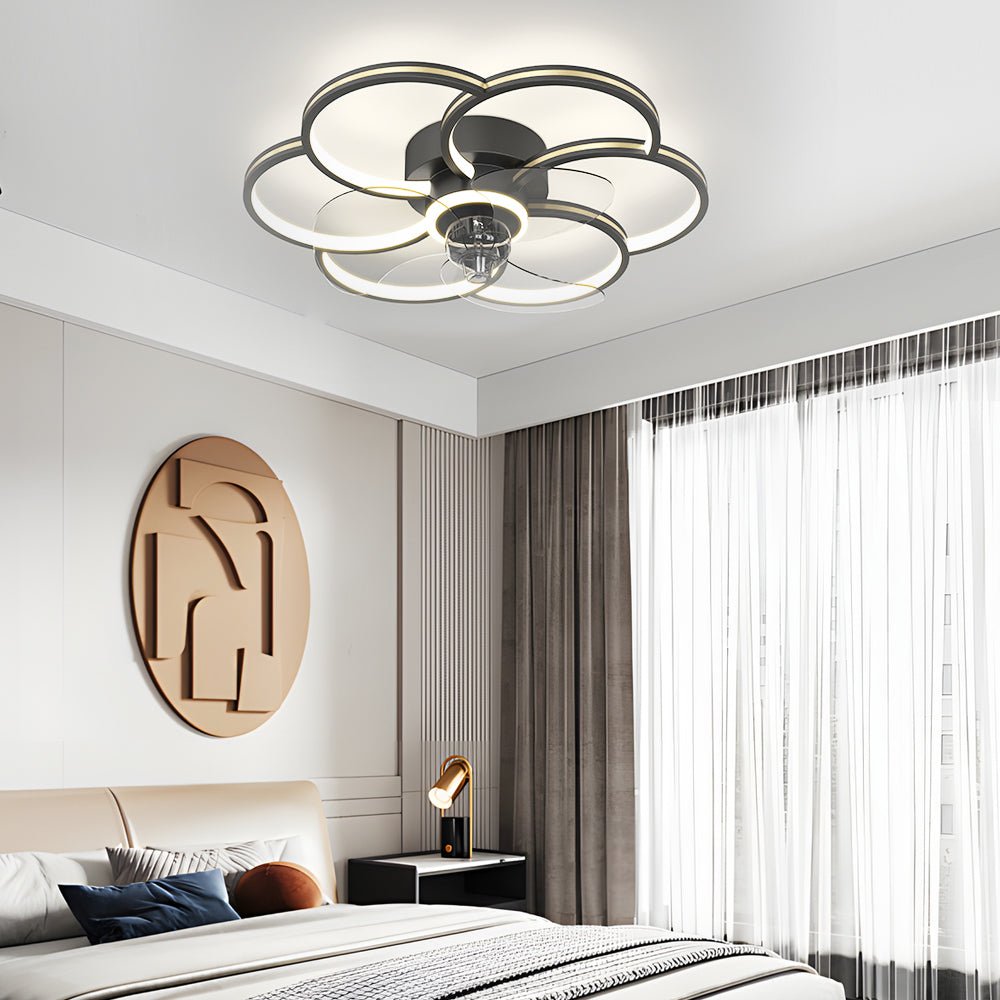 WINTHROP WHISPERING BREEZE LED CEILING FAN WITH TRIPLE DIMMING LIGHT
