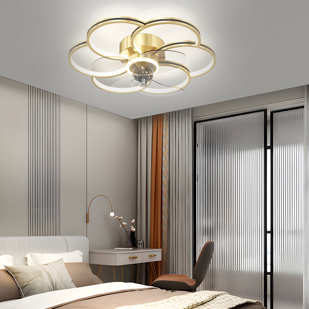 WINTHROP WHISPERING BREEZE LED CEILING FAN WITH TRIPLE DIMMING LIGHT