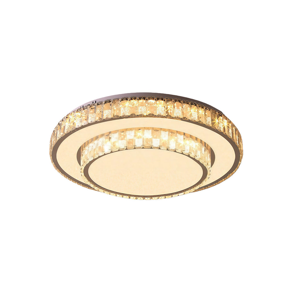 WHITBY CRYSTAL FLUSH MOUNT CEILING LANTERN