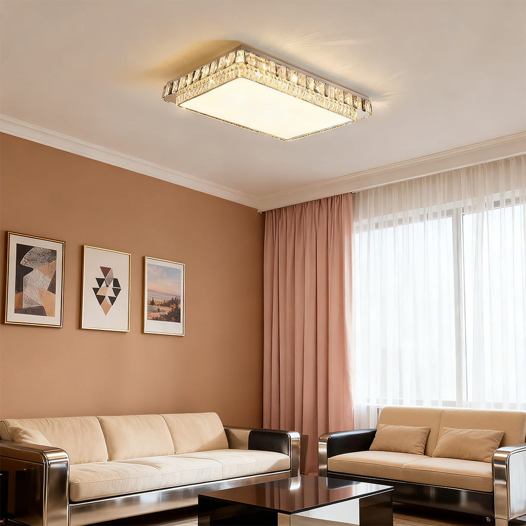 WINTHROP CRYSTAL EMBELLISHED FLUSH LIGHT