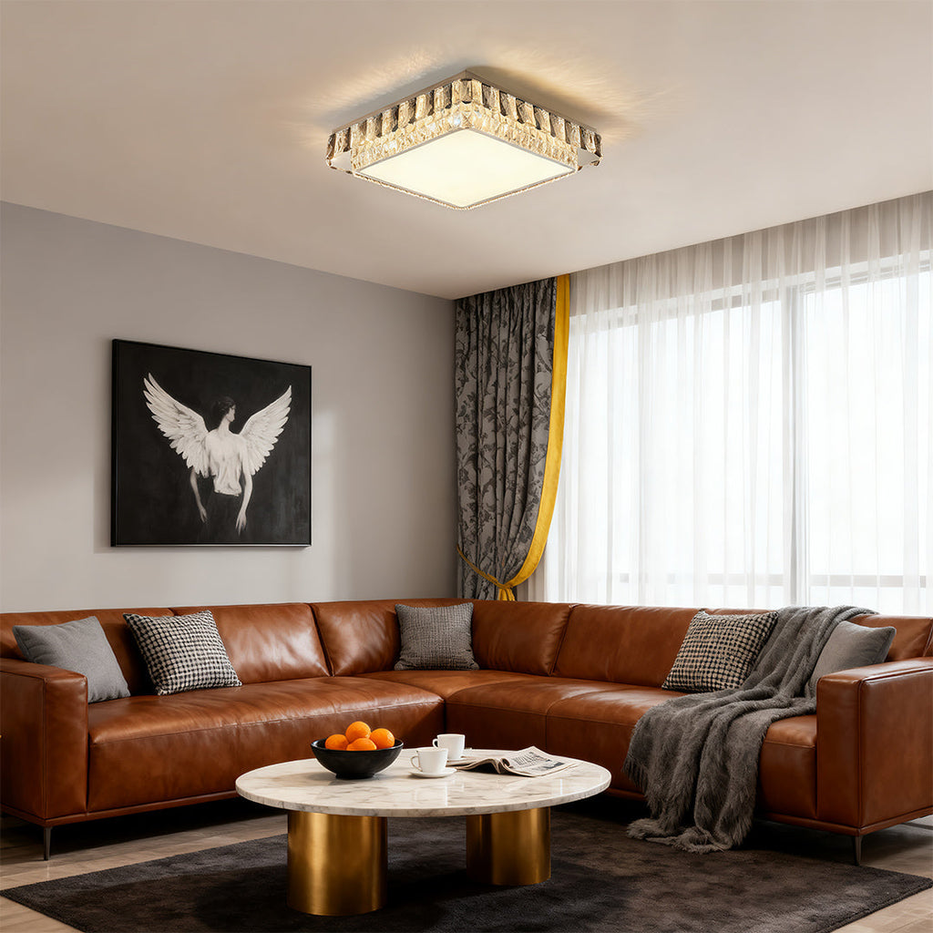 WINTHROP CRYSTAL EMBELLISHED FLUSH LIGHT