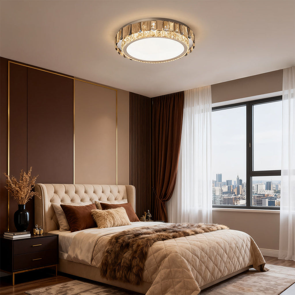 WINTHROP CRYSTAL EMBELLISHED FLUSH LIGHT