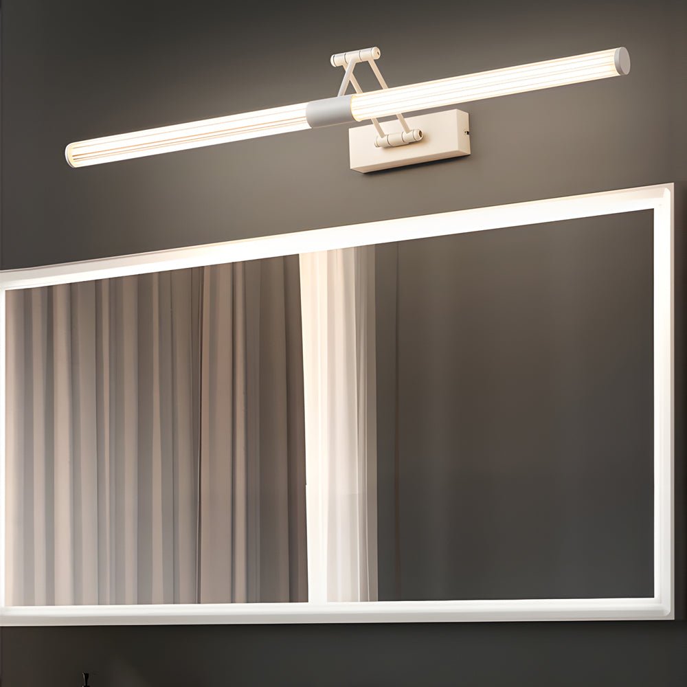 WINTERBOURNE FOLDING LED MIRROR LAMP WITH DUAL SWIVEL ARMS AND 360-DEGREE ILLUMINATION