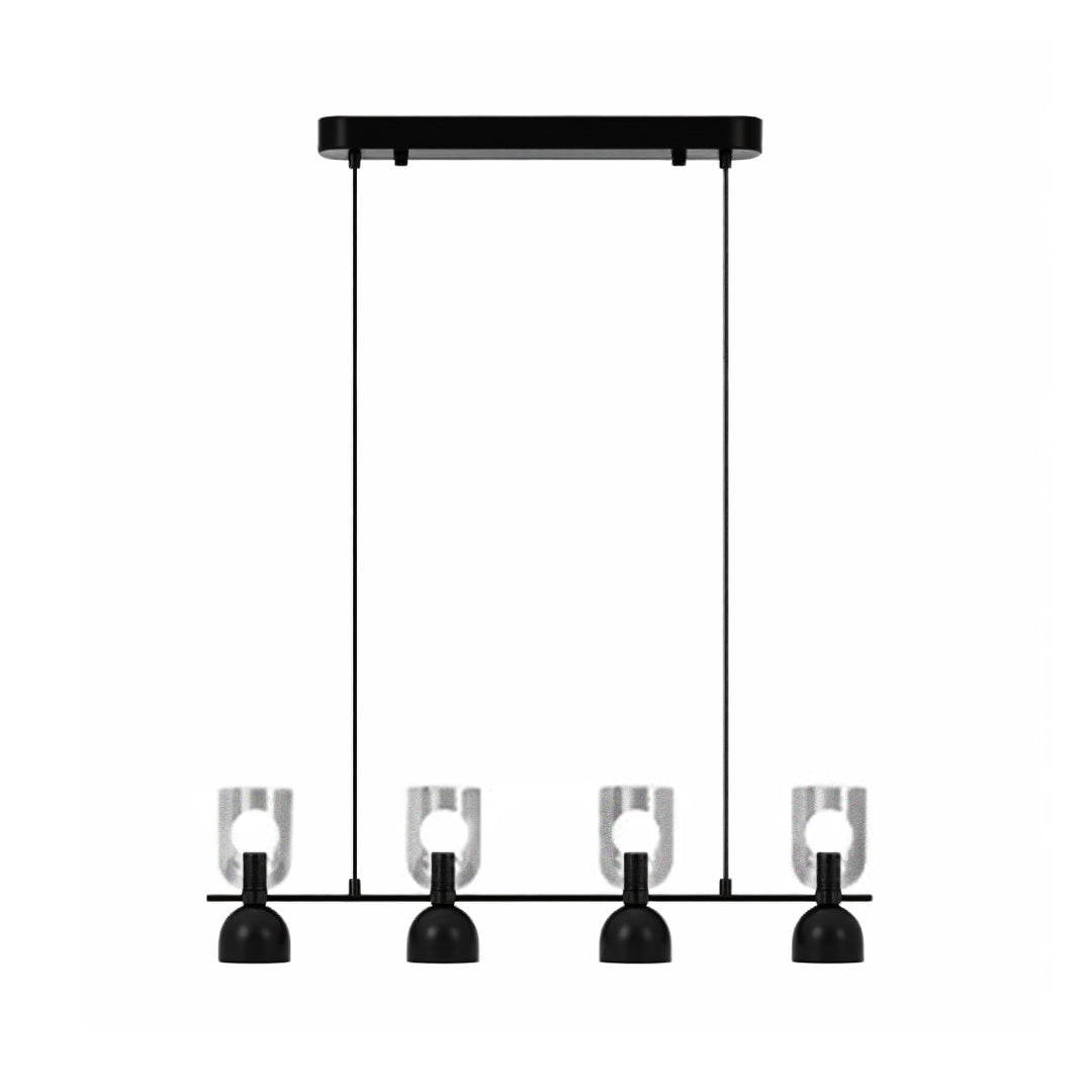 WINTHROP GLASS AND METAL ADJUSTABLE CEILING LANTERN