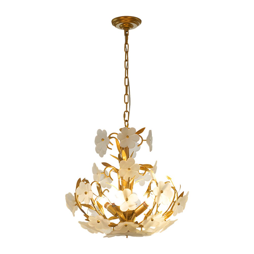 CHANTILLY FLORAL GLASS QUARTET CEILING LIGHT