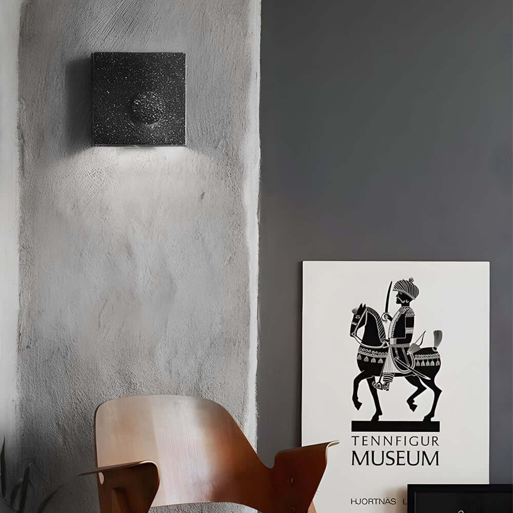 WINTERBOURNE FROSTED CEMENT MOONLIGHT WALL SCONCE