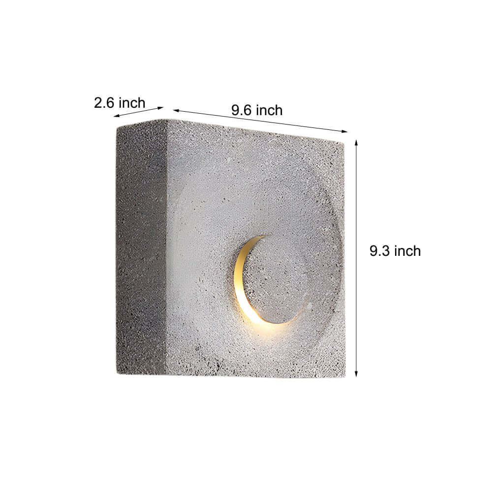 WINTERBOURNE FROSTED CEMENT MOONLIGHT WALL SCONCE