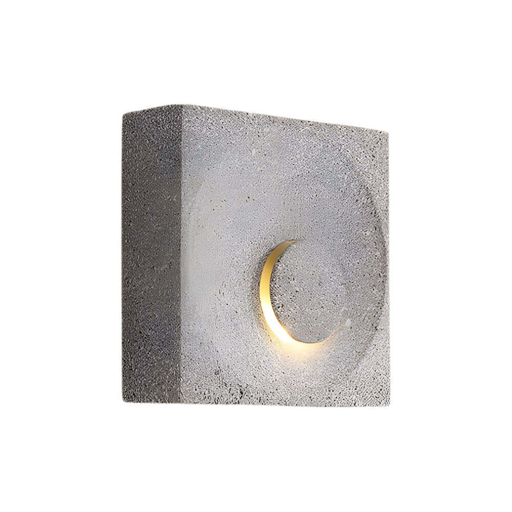 WINTERBOURNE FROSTED CEMENT MOONLIGHT WALL SCONCE
