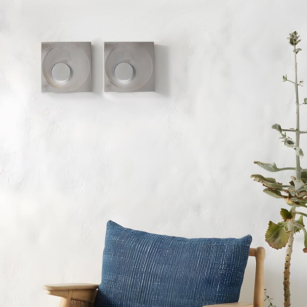 WINTERBOURNE FROSTED CEMENT MOONLIGHT WALL SCONCE