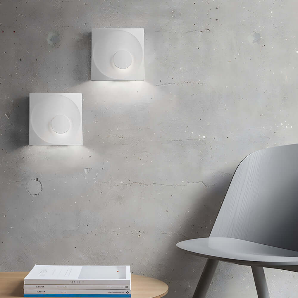 WINTERBOURNE FROSTED CEMENT MOONLIGHT WALL SCONCE