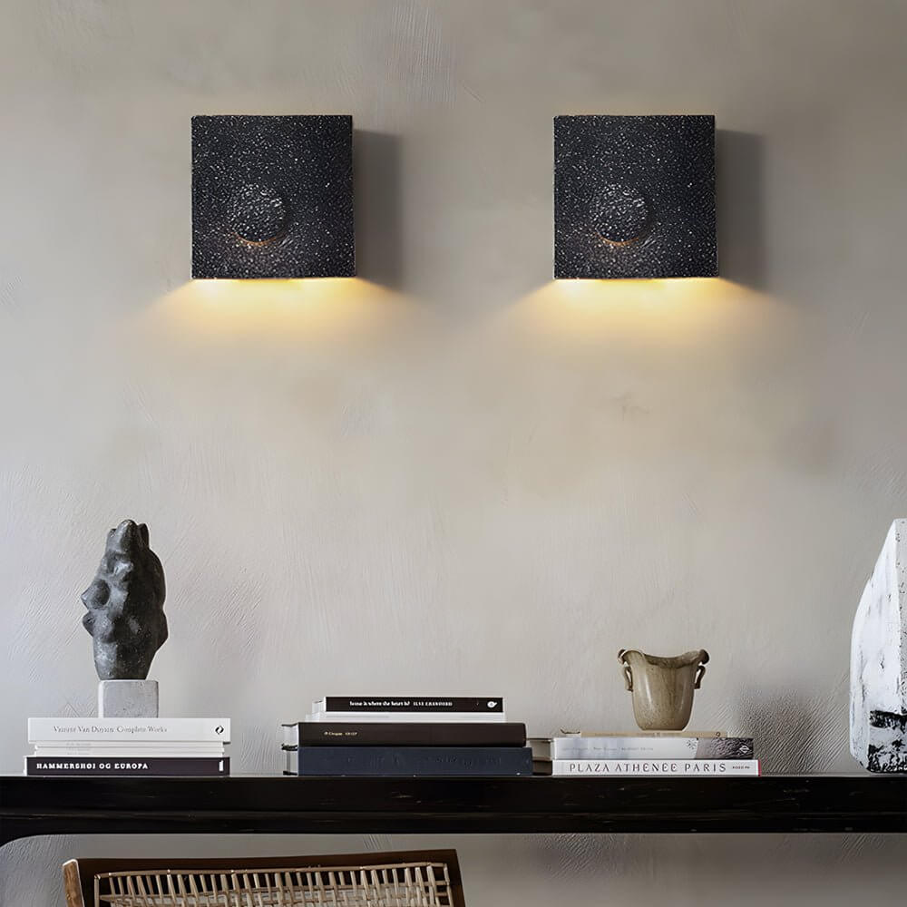 WINTERBOURNE FROSTED CEMENT MOONLIGHT WALL SCONCE