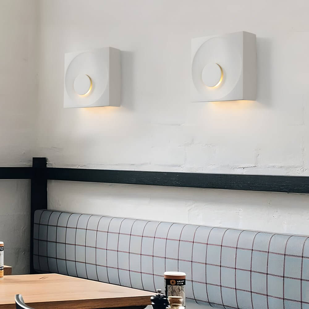 WINTERBOURNE FROSTED CEMENT MOONLIGHT WALL SCONCE