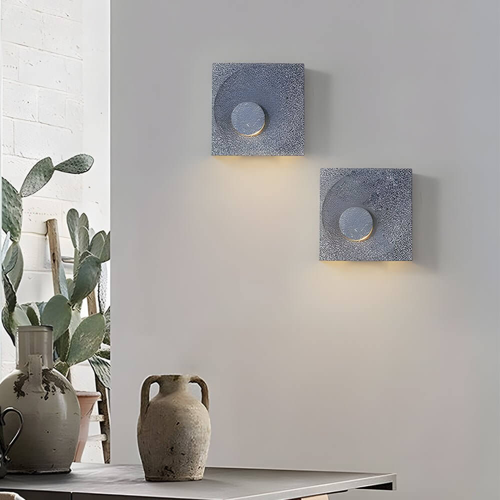 WINTERBOURNE FROSTED CEMENT MOONLIGHT WALL SCONCE