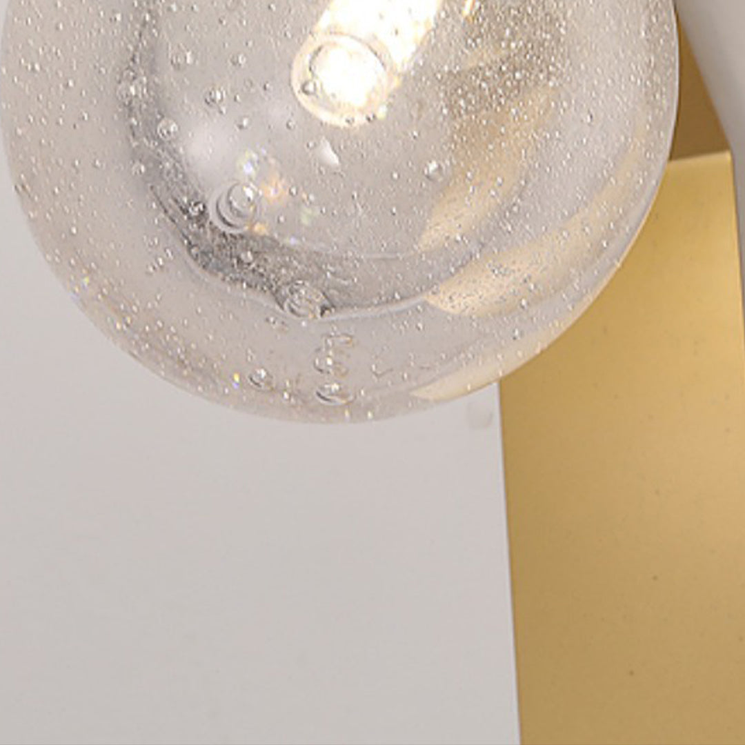 WINTHROP BUBBLE GLASS WALL SCONCE, MODERN MINIMALIST INTERIOR LIGHTING