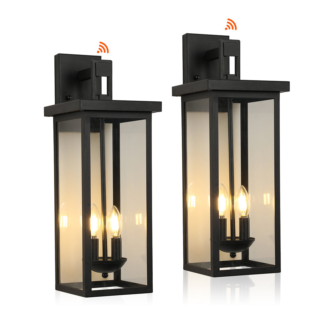 RAVENSHILL OUTDOOR COURTYARD LED WALL SCONCE - WEATHERPROOF BLACK FINISH