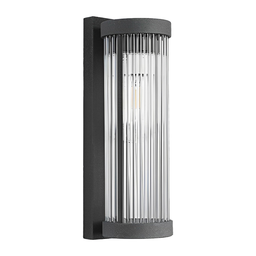 BRIDGEMAN MODERN BLACK OUTDOOR SCONCE LIGHTING