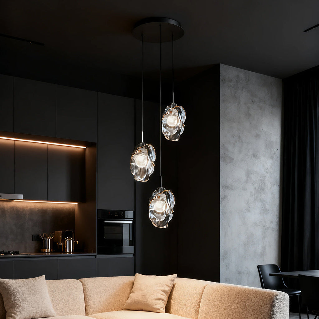 BRAMBLETON GLASS HANGING LIGHT WITH ADJUSTABLE HEIGHT