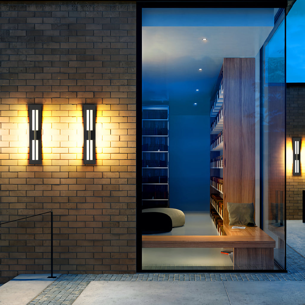 WINDSOR STRAIGHT EDGE OUTDOOR SCONCE, WEATHER-RESISTANT ILLUMINATOR