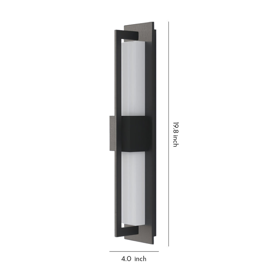 WINDSOR STRAIGHT EDGE OUTDOOR SCONCE, WEATHER-RESISTANT ILLUMINATOR