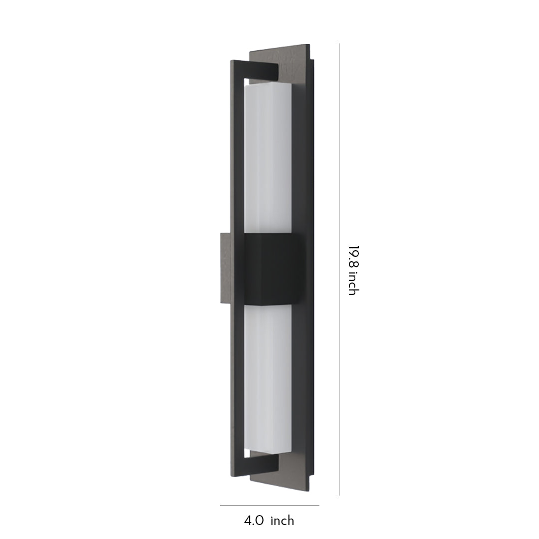 WINDSOR STRAIGHT EDGE OUTDOOR SCONCE, WEATHER-RESISTANT ILLUMINATOR
