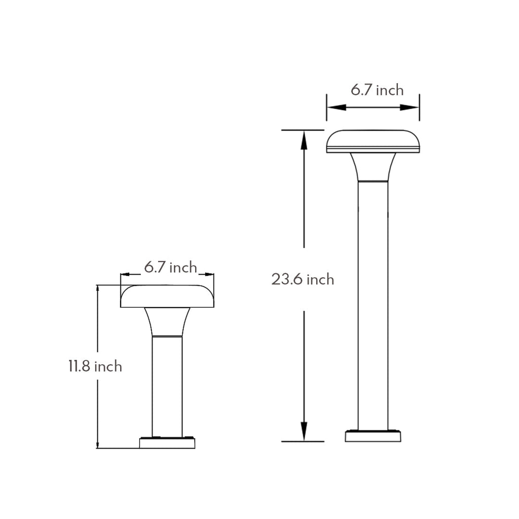 RAVENWOOD GARDEN BEACON: MODERN LED BOLLARD LIGHTING