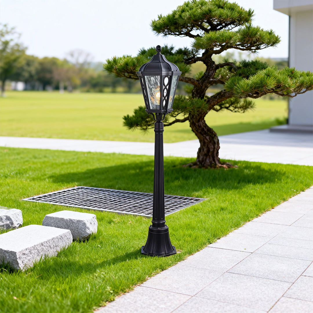 WINTERBOURNE ALUMINUM GARDEN POST LANTERN