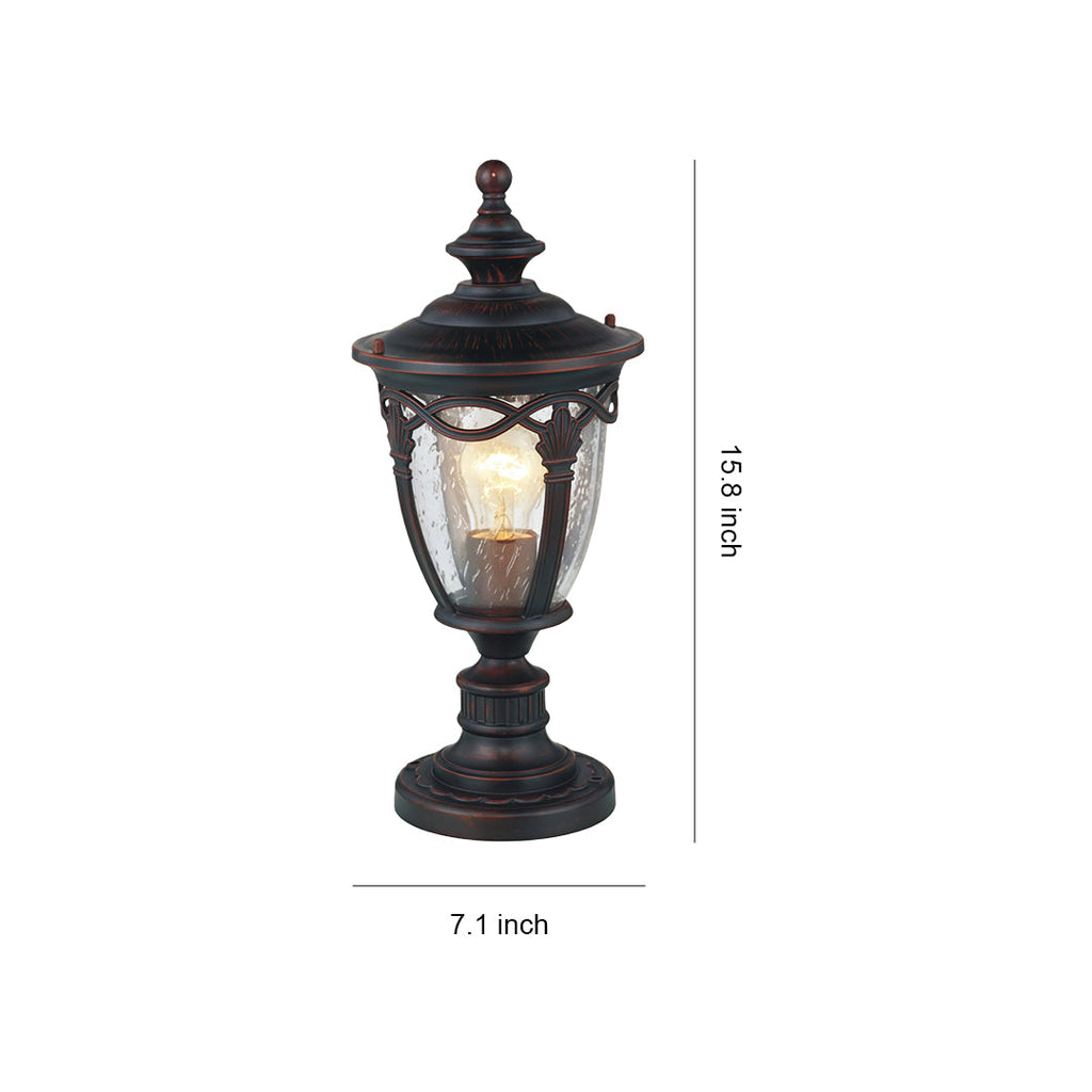WINTHORPE WEATHERPROOF ALUMINUM GARDEN COLUMN LIGHT
