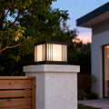 WINCHESTER COPPER SQUARE SOLAR GATE LANTERN