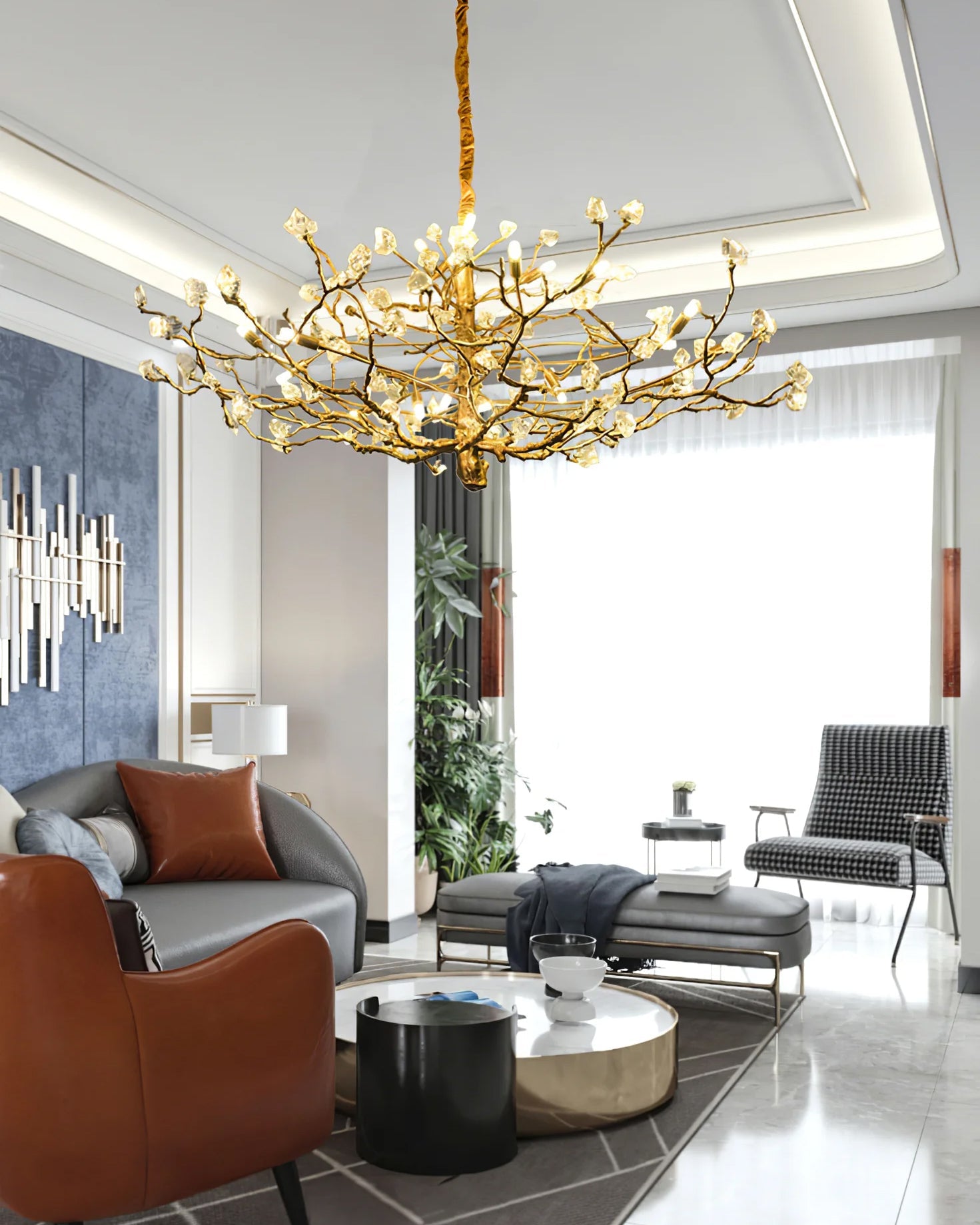 CHARLESTON CRYSTAL BRANCH LIGHTING
