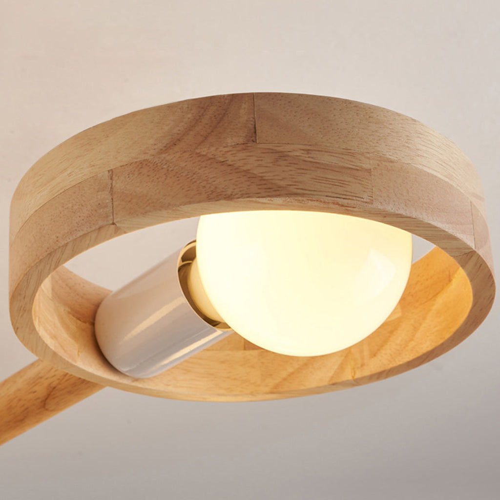 THORNBURY RUBBERWOOD LED HANGING LANTERN