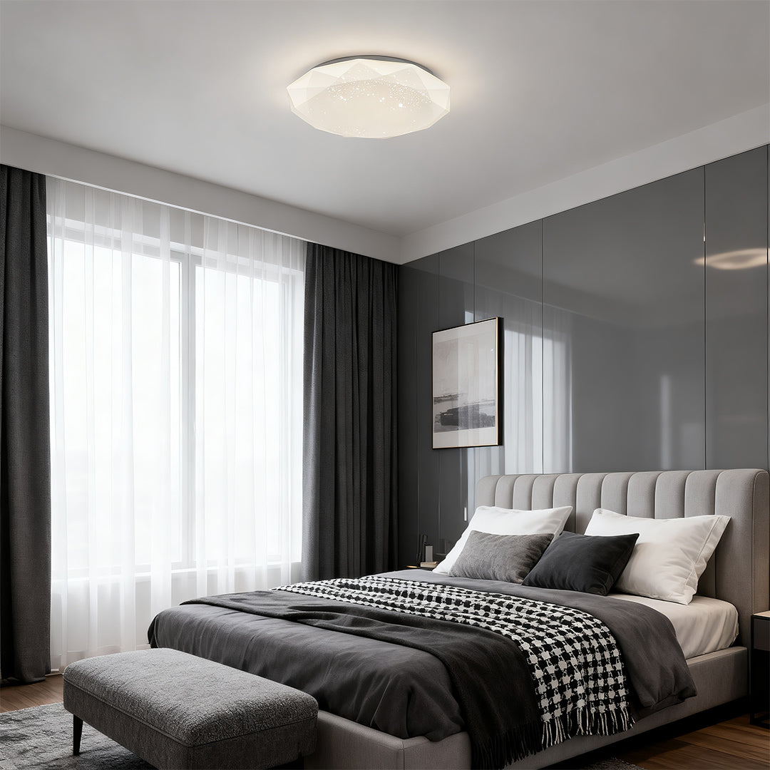 ASTRAVIEW GEOMETRIC CEILING LANTERN WITH STARRY ILLUMINATION