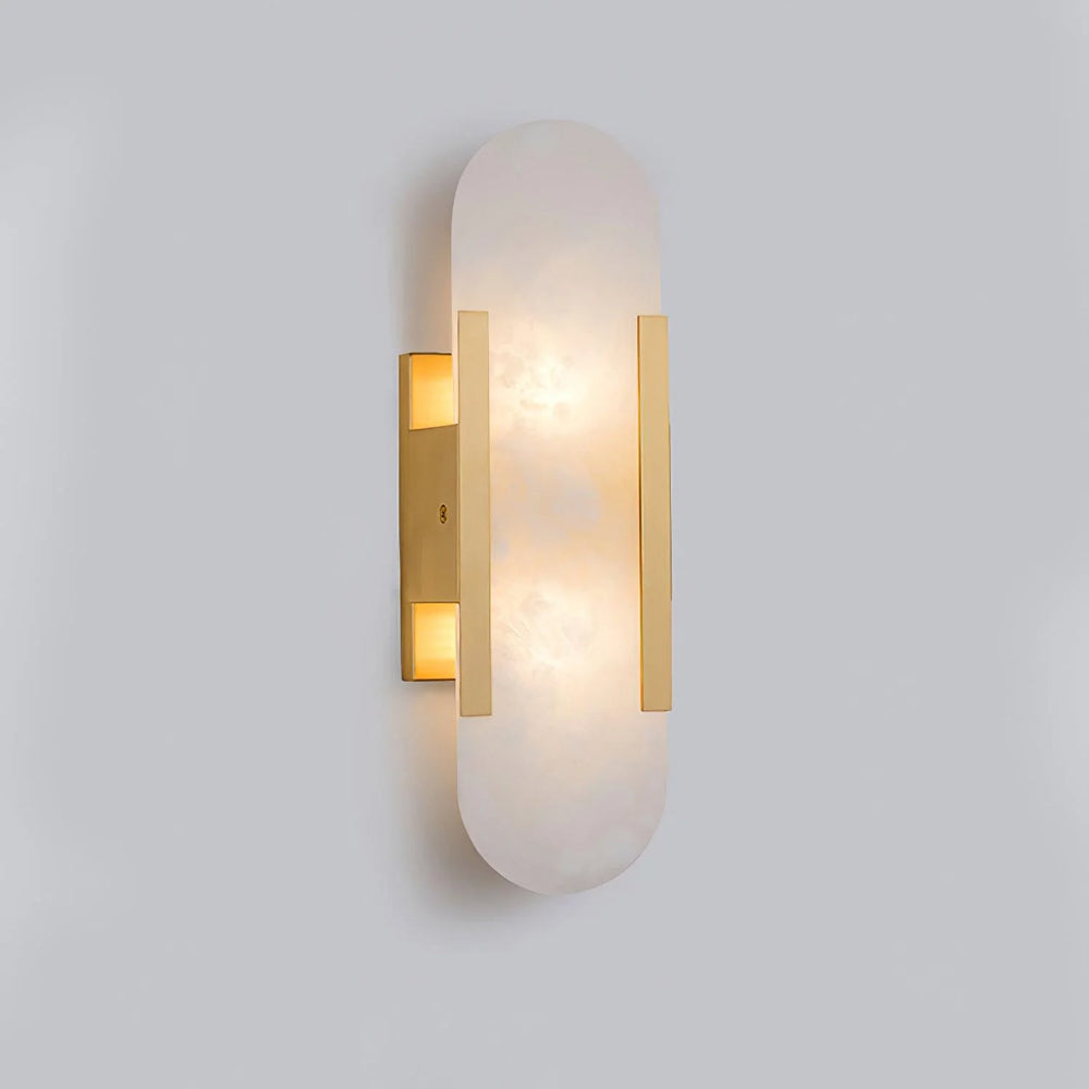 WINTHROP ALABASTER GEOMETRIC SCONCE