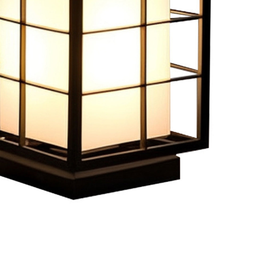 RAVENSDALE JAPANESE INFLUENCE OUTDOOR LANTERN, WEATHERPROOF GARDEN ILLUMINATION