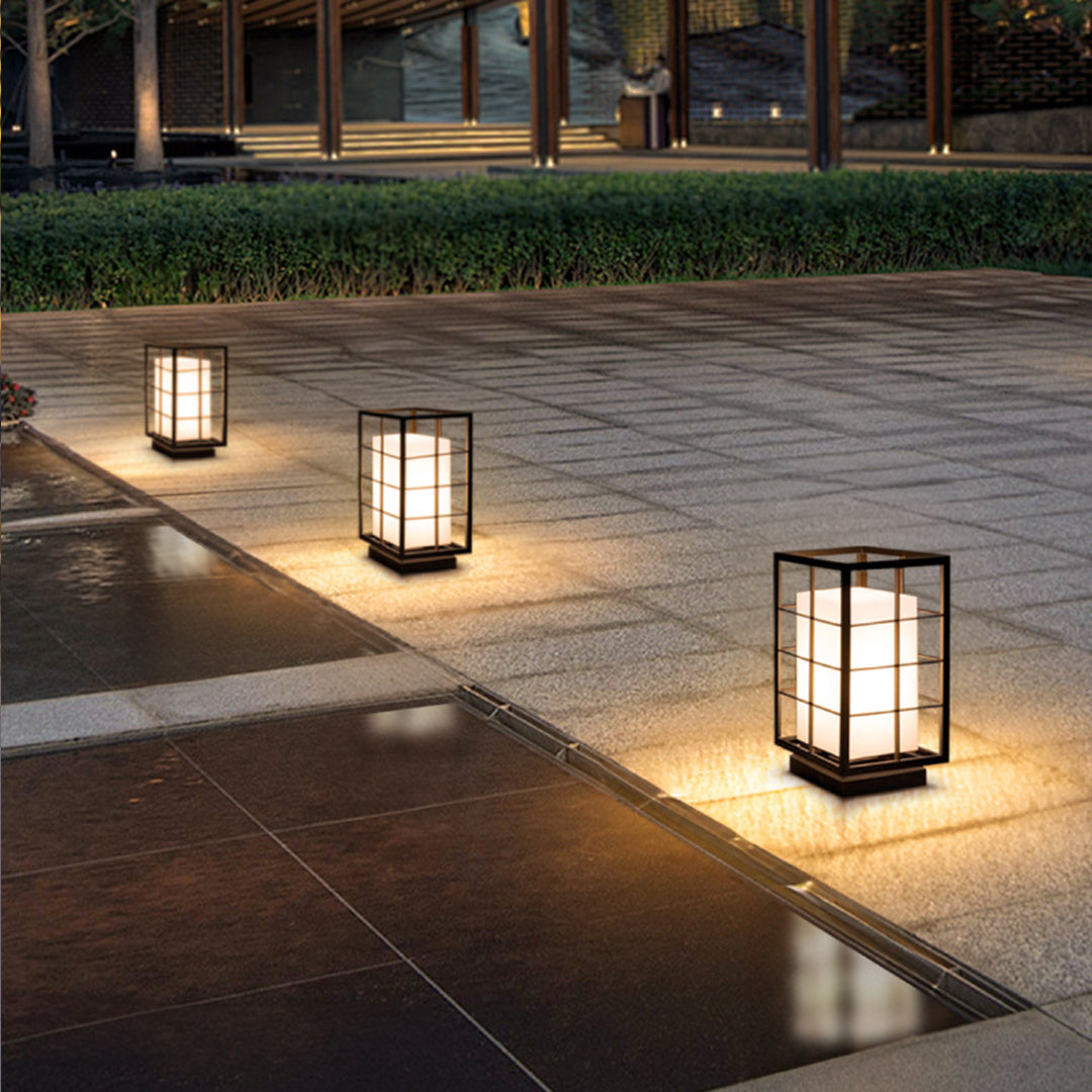 RAVENSDALE JAPANESE INFLUENCE OUTDOOR LANTERN, WEATHERPROOF GARDEN ILLUMINATION
