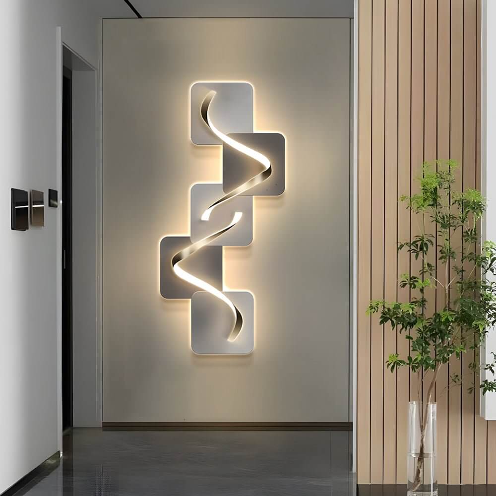 WINDSOR GEOMETRIC ILLUMINATED WALL CANVAS
