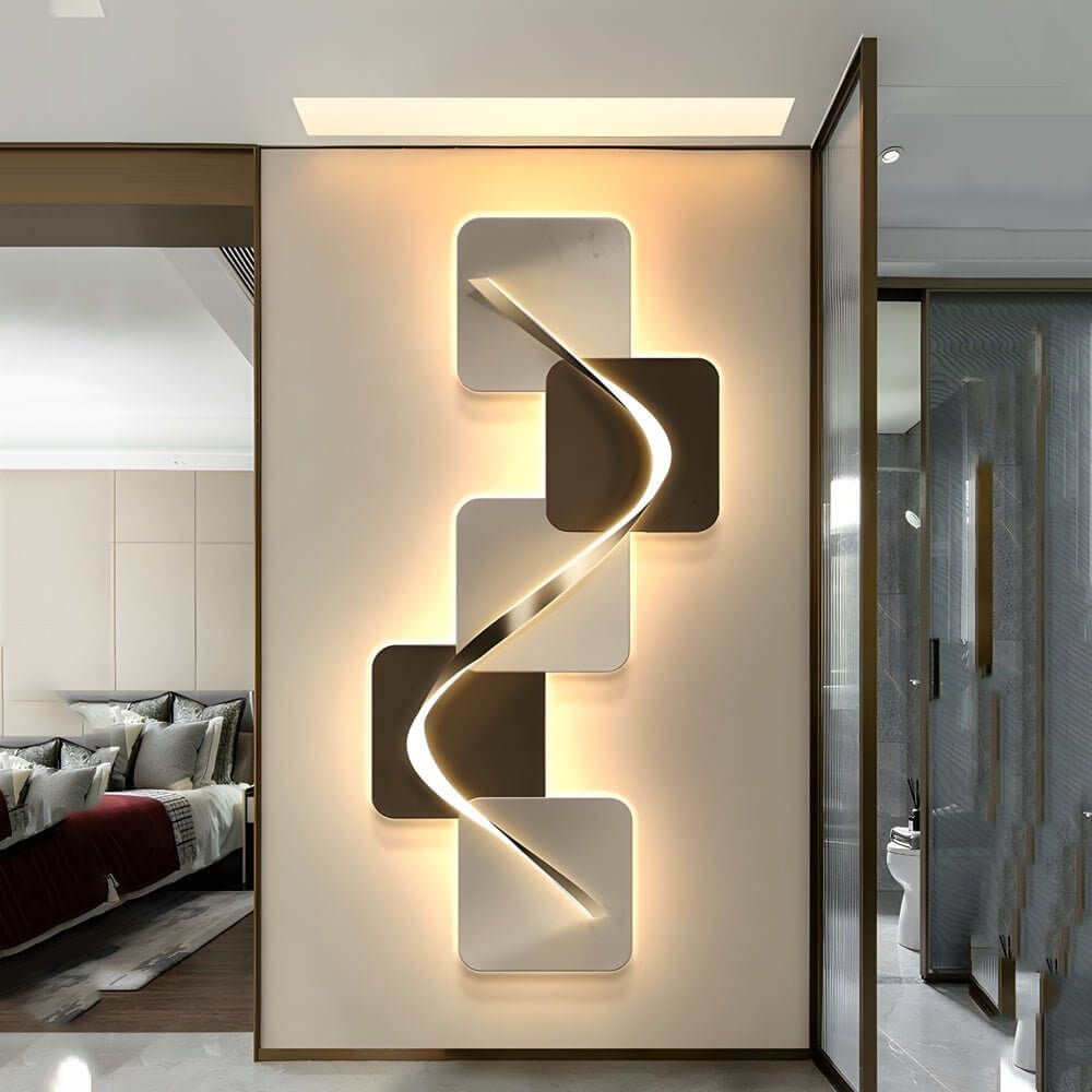 WINDSOR GEOMETRIC ILLUMINATED WALL CANVAS