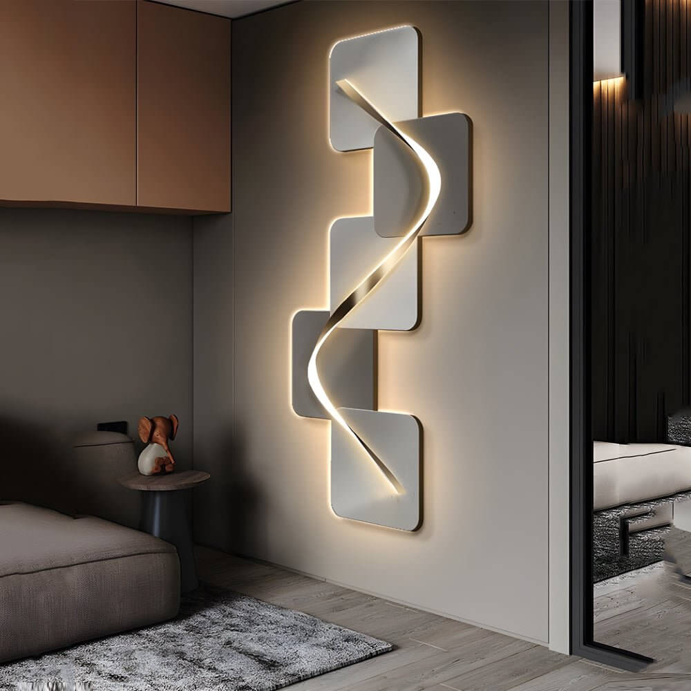 WINDSOR GEOMETRIC ILLUMINATED WALL CANVAS