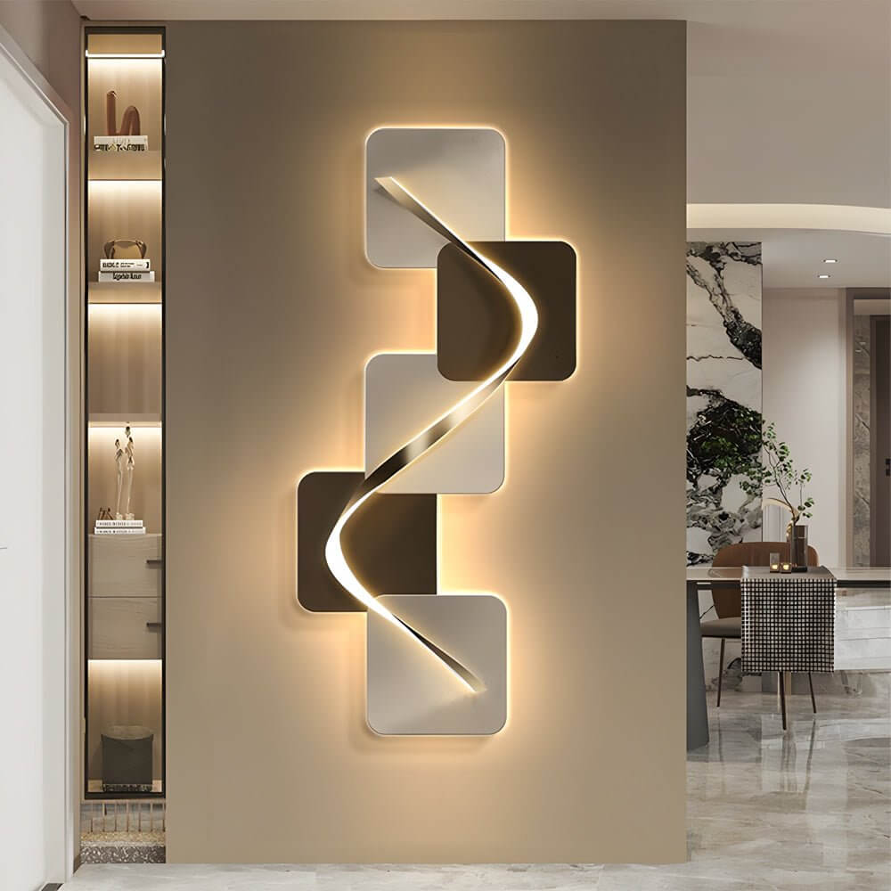 WINDSOR GEOMETRIC ILLUMINATED WALL CANVAS