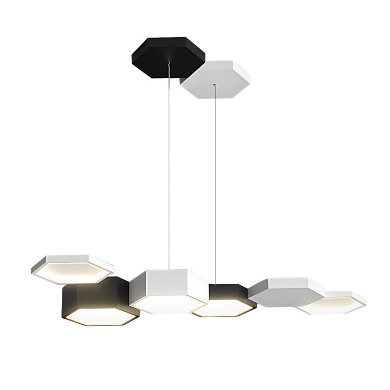 WINTHROP GEOMETRIC DIMMABLE LED CHANDELIER FOR DINING SPACES