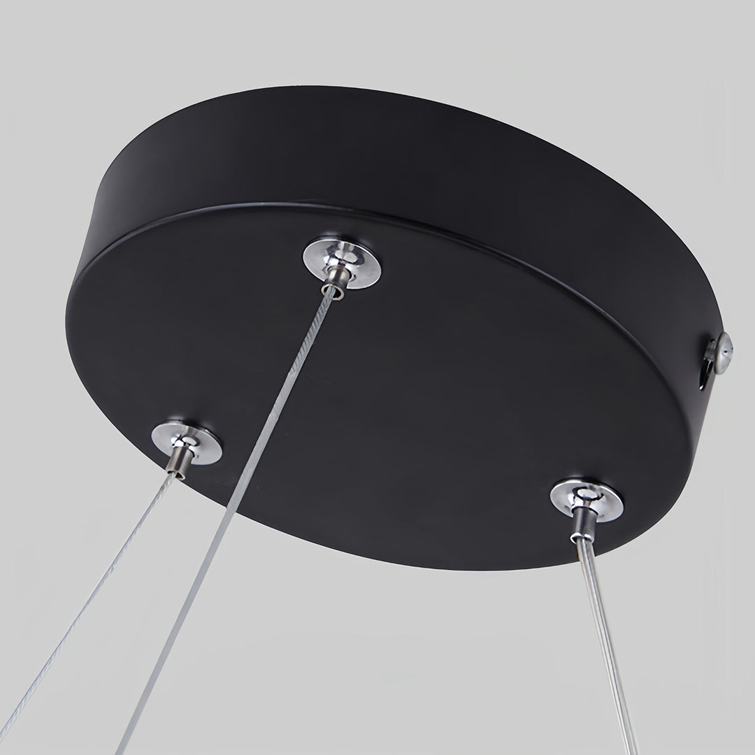 WINTHROP ACRYLIC & IRON GEOMETRIC HANGING LANTERN