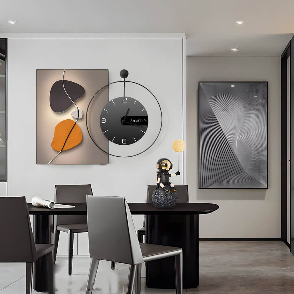CHURCHILL MODERN ABSTRACT TIMEPIECE CANVAS ART
