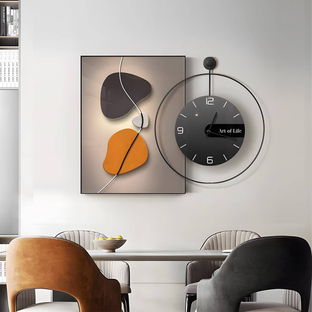 CHURCHILL MODERN ABSTRACT TIMEPIECE CANVAS ART