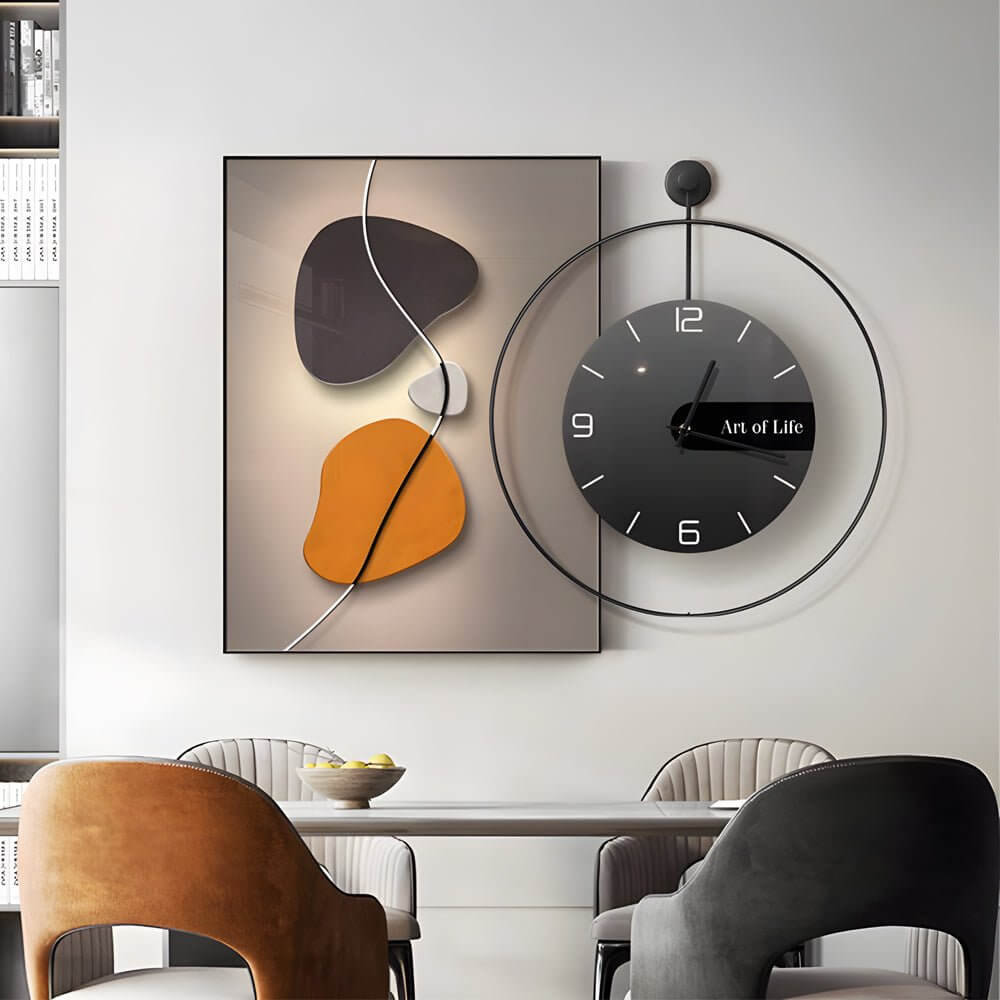 CHURCHILL MODERN ABSTRACT TIMEPIECE CANVAS ART