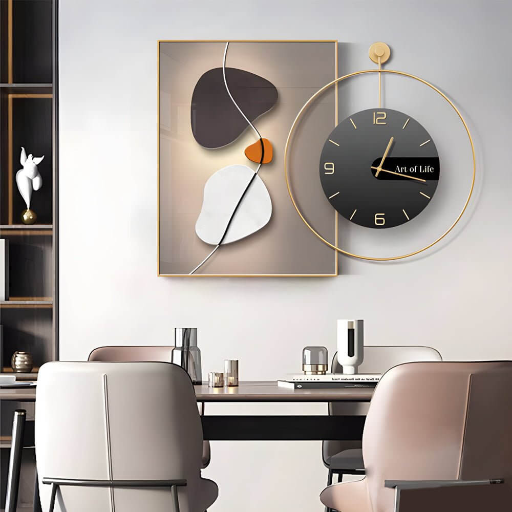 CHURCHILL MODERN ABSTRACT TIMEPIECE CANVAS ART