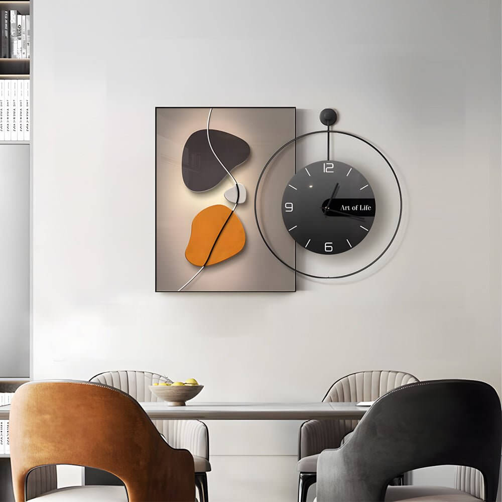 CHURCHILL MODERN ABSTRACT TIMEPIECE CANVAS ART