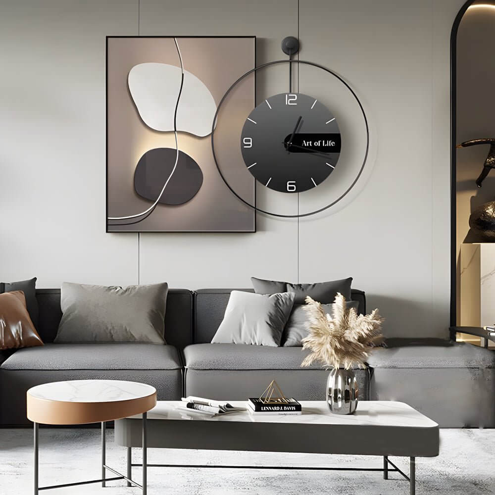 CHURCHILL MODERN ABSTRACT TIMEPIECE CANVAS ART