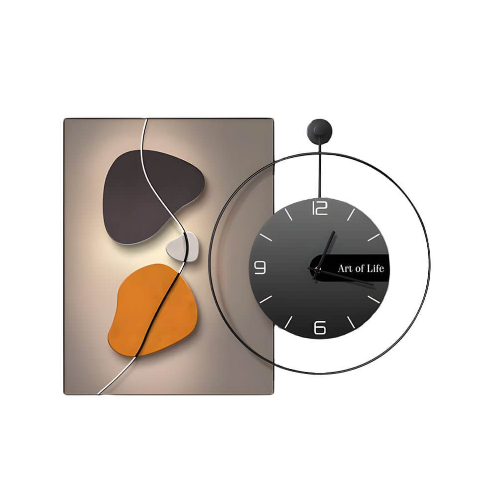 CHURCHILL MODERN ABSTRACT TIMEPIECE CANVAS ART