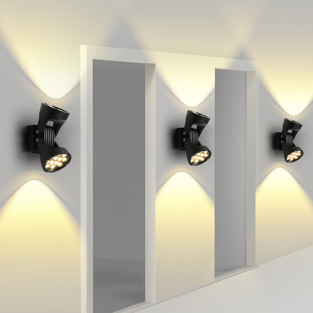 WINTERBOURNE DUAL-FACETED OUTDOOR LED WALL LIGHT