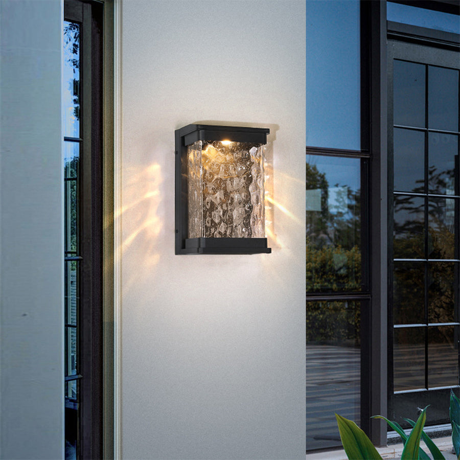 WINDSOR ALUMINUM RECTANGULAR OUTDOOR LIGHTING FIXTURE, WEATHER-RESISTANT